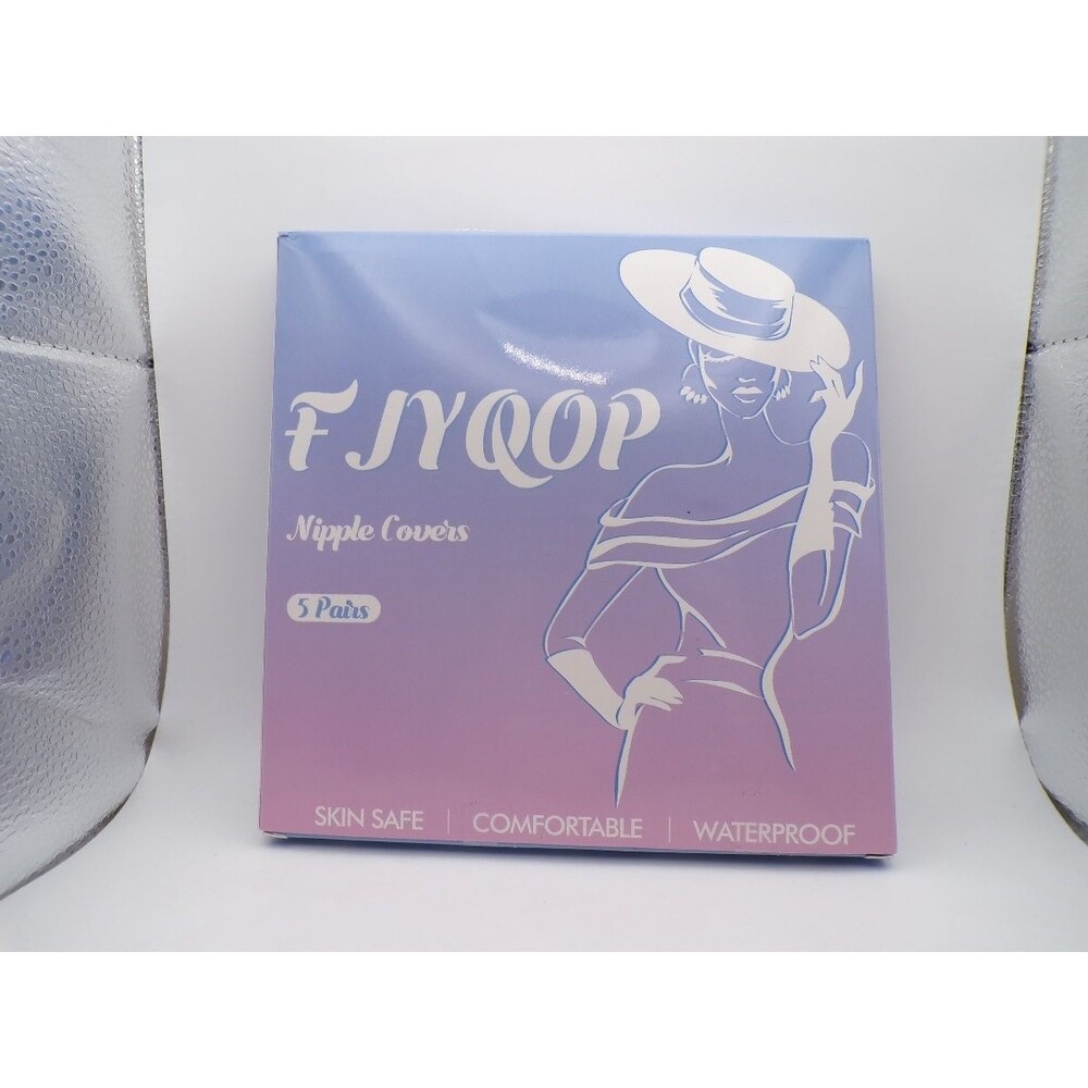 FNYOOP Silicone Nipple Covers 5 Pairs Self-Adhesive Reusable Waterproof